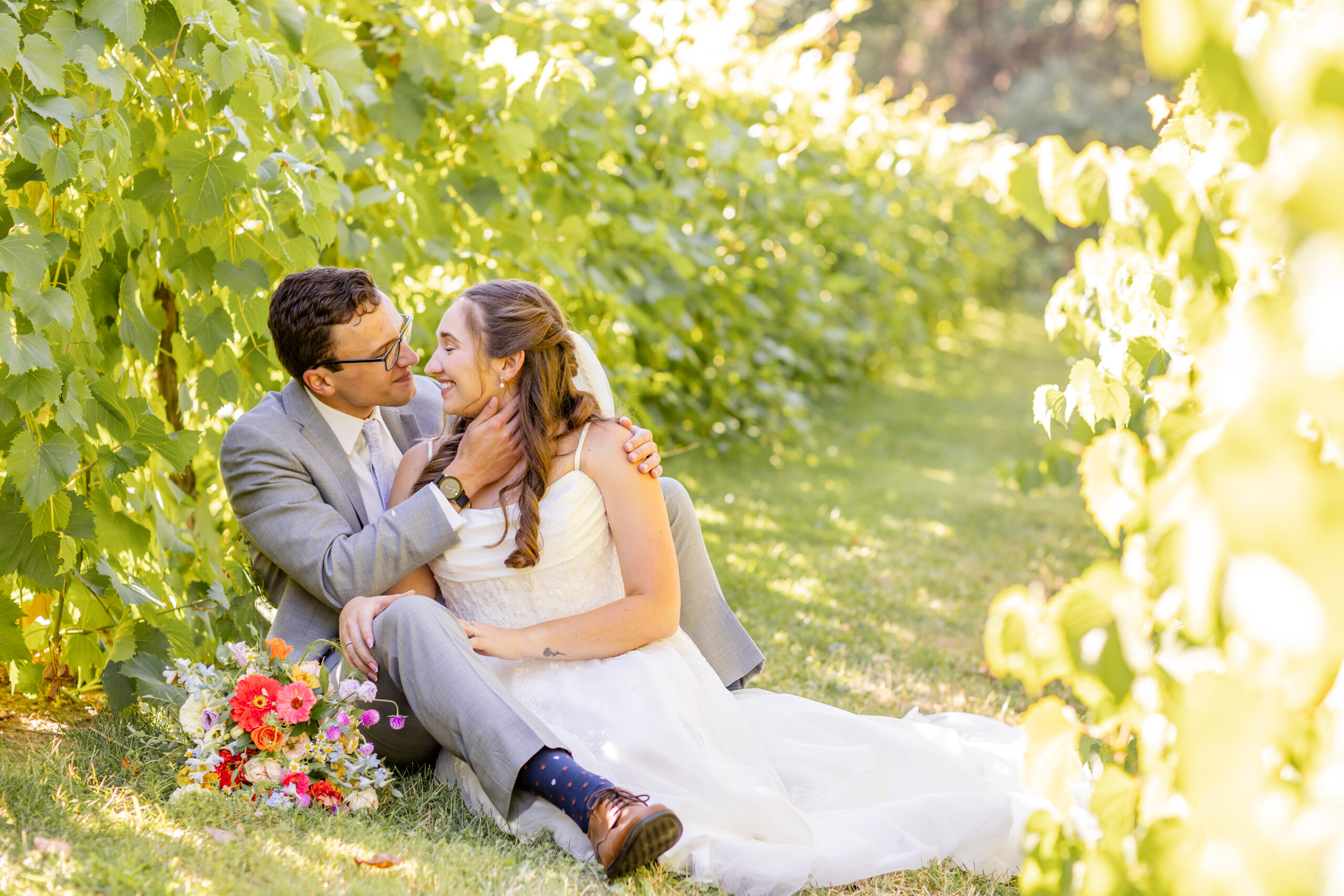 Candid wedding photography in Pittsburgh captured by Carly Ferraco Photography, featuring a joyful couple in natural light.